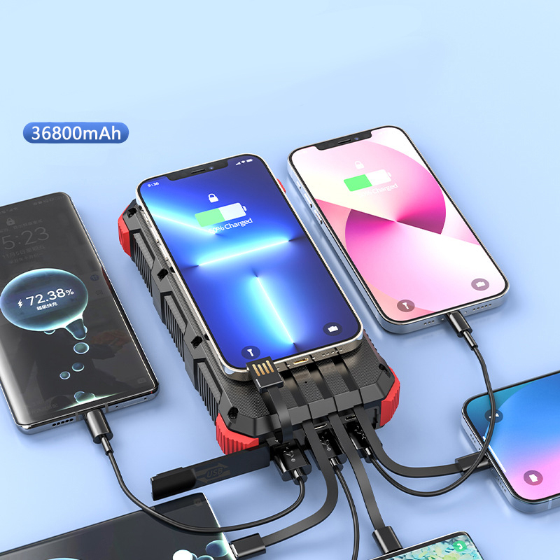 Solar Power Bank 36800mAh with - đánh giá và giá Usb Charger Dynamo