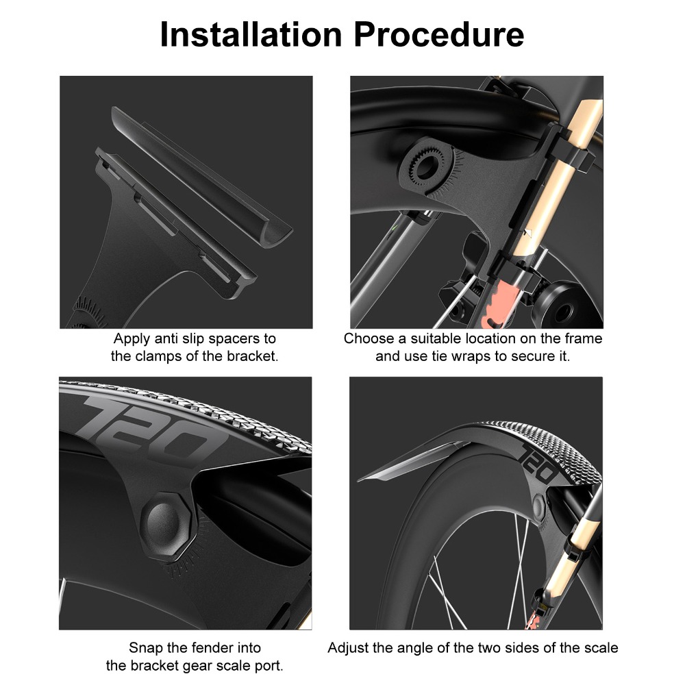 PC Nylon Road Bike Mudguard Li - đánh giá và giá Fender Mudguard Set