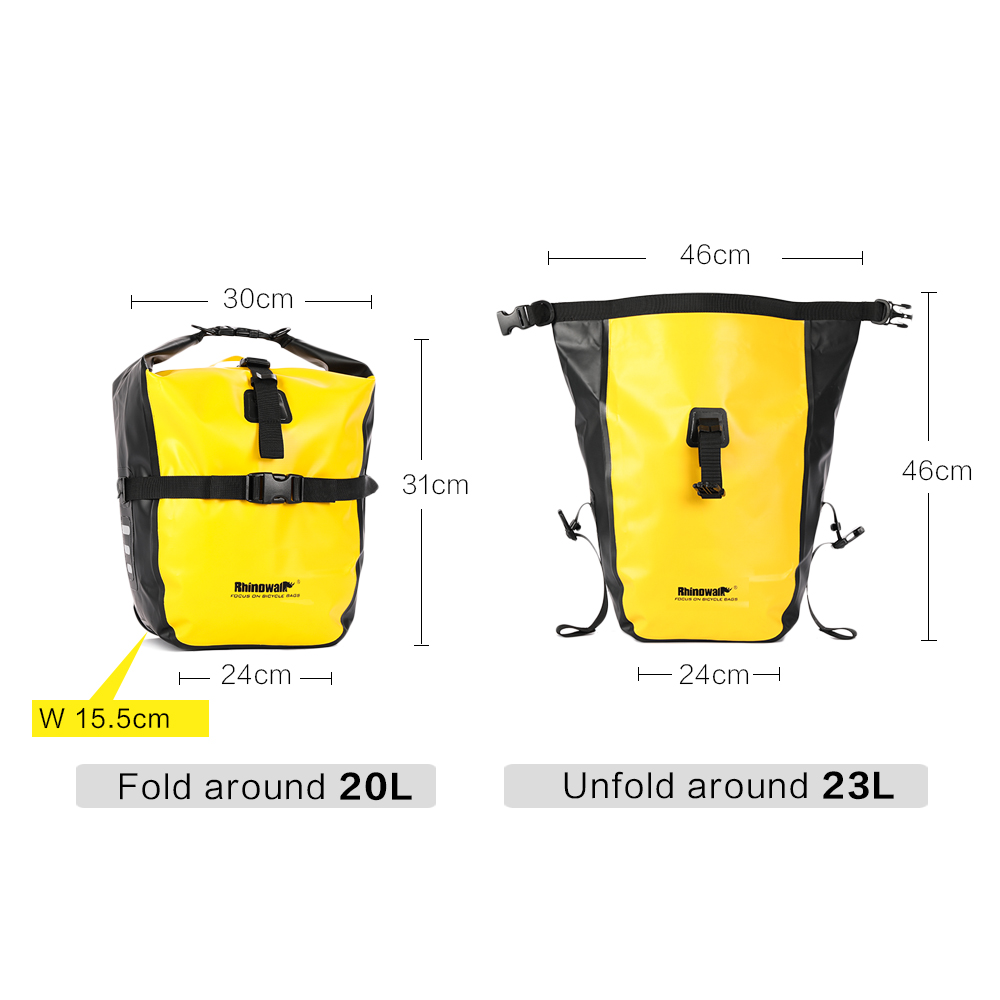 Rhinowalk 20L Xe Đạp Pannier T - đánh giá và giá Cycling Journey