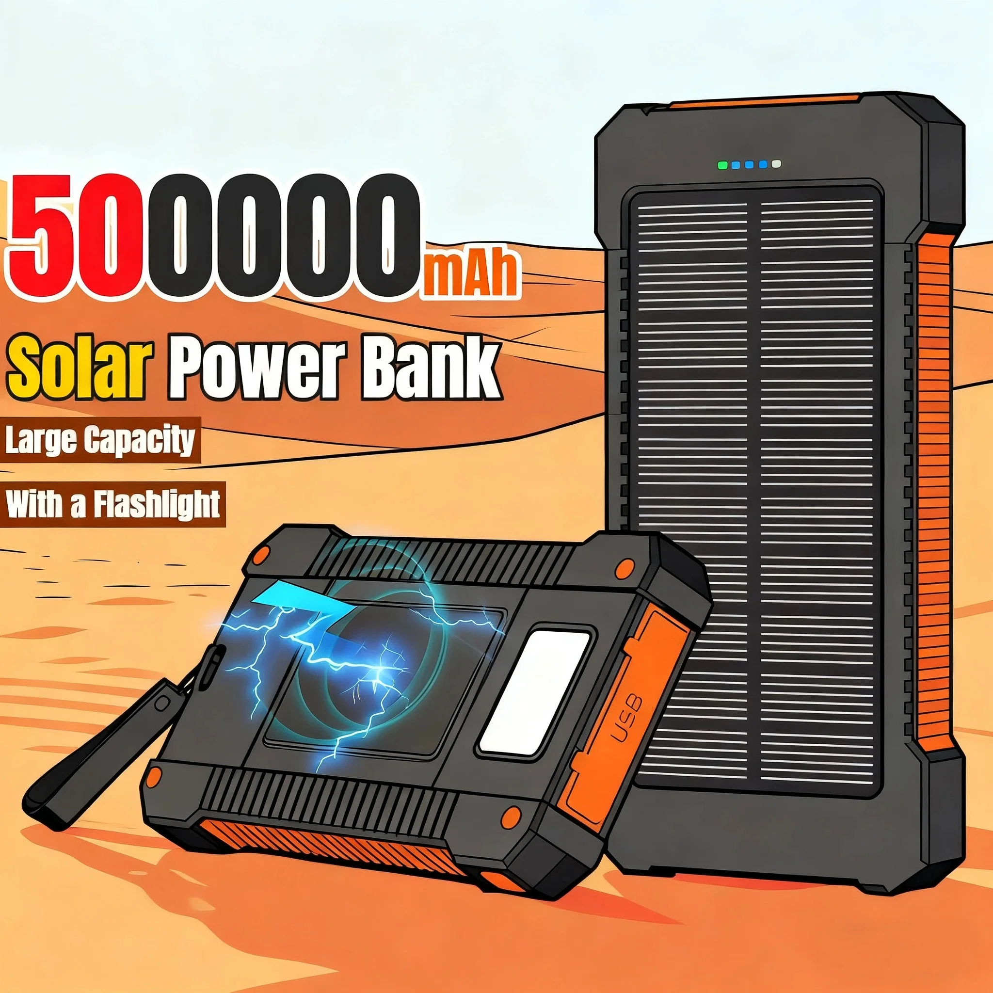 500000mAh Waterproof Outdoor S - đánh giá và giá Usb Charger Dynamo